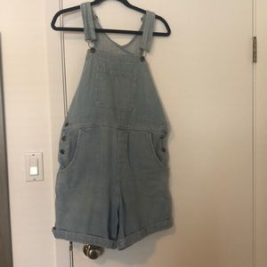 American apparel overall shorts
